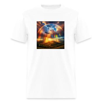 Rainbow - Men's T-Shirt - white - Front - Jose (178cm)