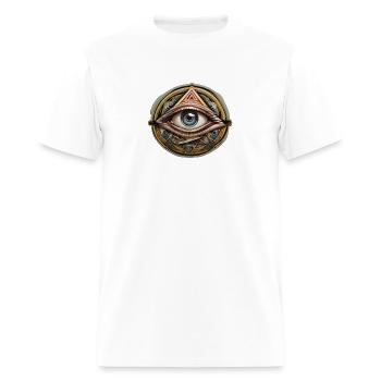secret society illuminati - Men's T-Shirt - white - Front - Jose (178cm)