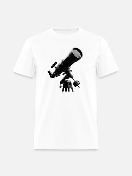 Skywatch Telescope Art - Men's T-Shirt - white