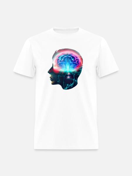 Energetic Brain - Men's T-Shirt - white