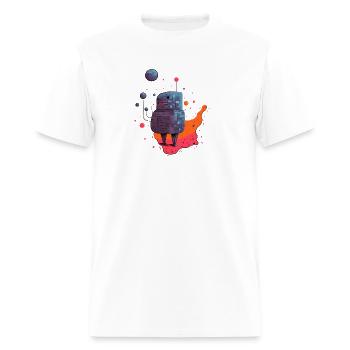 Watcher Robot - Men's T-Shirt - white - Front - Jose (178cm)