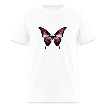 Latvia Swallowtail Butterfly Flag - Men's T-Shirt - white - Front - Jose (178cm)