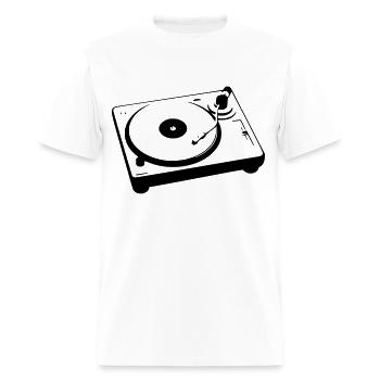 Turntable - Men's T-Shirt - white - Front - Jose (178cm)