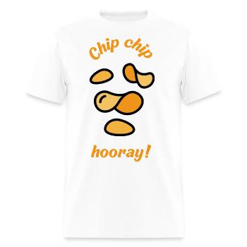 Chip chip hooray - Men's T-Shirt - white - Front - Jose (178cm)