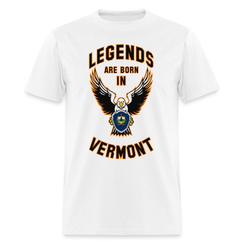 Legends are born in Vermont - Men's T-Shirt