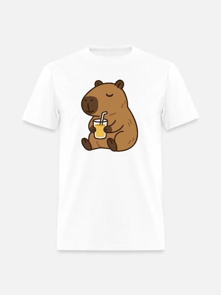 Bear Sips Sunshine - Men's T-Shirt - white