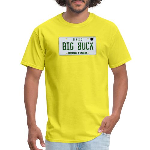 Ohio License Plate Big Buck Camo - Men's T-Shirt