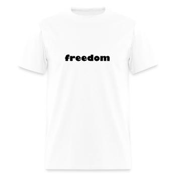 freedom - Men's T-Shirt - white - Front - Jose (178cm)