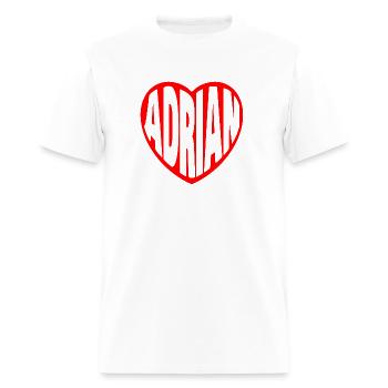 Adrian in my Heart - Men's T-Shirt - white - Front - Jose (178cm)