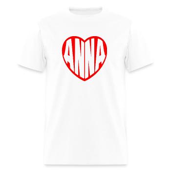 Anna in my Heart - Men's T-Shirt - white - Front - Jose (178cm)