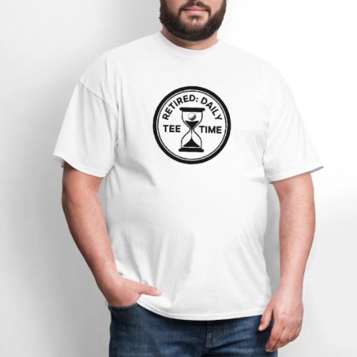 Retired Daily Tee Time - Senior Golfer Gag Gift - Men's T-Shirt