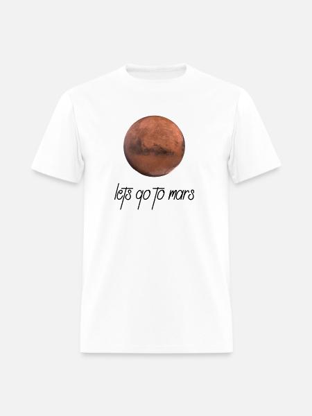 Lets go to Mars - Men's T-Shirt - white