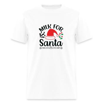 Milk For Santa - Men's T-Shirt - white - Front - Jose (178cm)