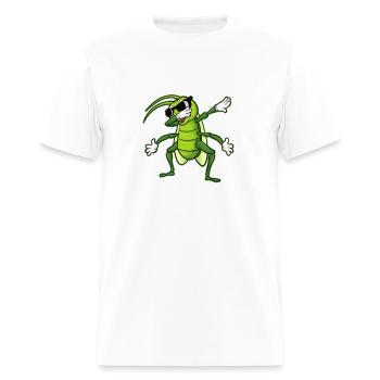 Dabbing Grasshopper - Men's T-Shirt - white - Front - Jose (178cm)