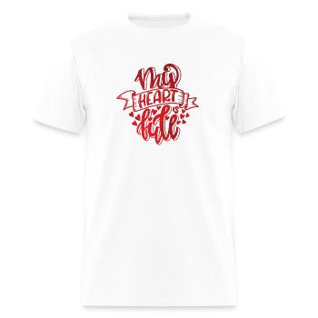 Mon cœur est plein - T-shirt Homme - blanc - Devant - Jose (178cm)