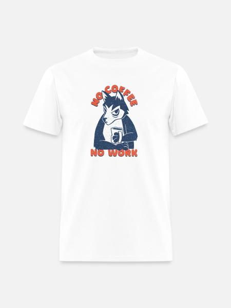 Coffee Dog Love it - Men's T-Shirt - white