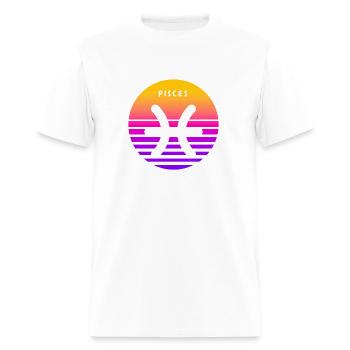 Pisces Zodiac Sign Sunset Pisces - Men's T-Shirt - white - Front - Jose (178cm)