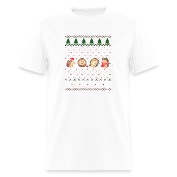 Hedgehogs Merry Ugly - Men's T-Shirt - white - Front - Jose (178cm)