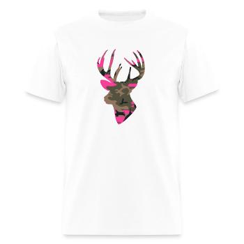 Deer Camo Outfitter Black - Men's T-Shirt - white - Front - Jose (178cm)