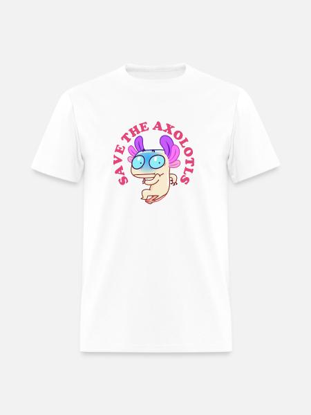 Save The Axolotls 47 - Men's T-Shirt - white