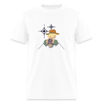 Women'S Boho Mountain Outdoor Line - Men's T-Shirt - white - Front - Jose (178cm)