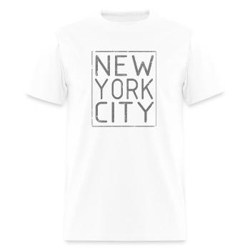 Newyork New York City Nyc - Men's T-Shirt - white - Front - Jose (178cm)