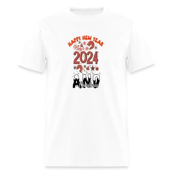 Happy New Year 2024 Disney Star Wars Christmas Xma - Men's T-Shirt - white - Front - Jose (178cm)