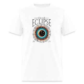Solar Eclipse Path Of Totality 2024 - Men's T-Shirt - white - Front - Jose (178cm)