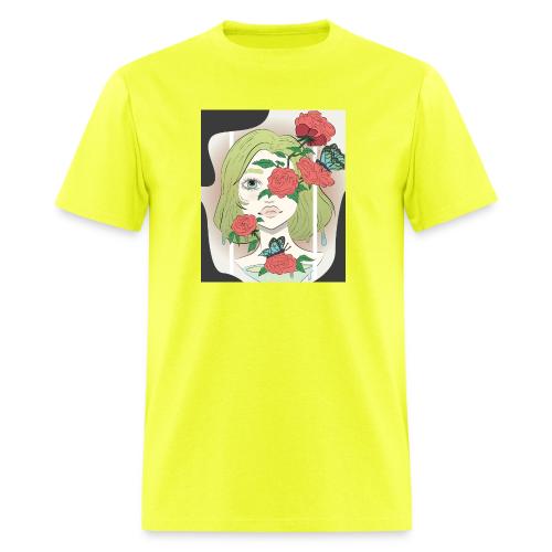 Girl with Rose Vine - Men's T-Shirt