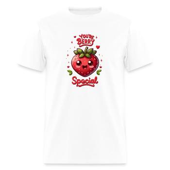 Berry Special Strawberry - Men's T-Shirt - white - Front - Jose (178cm)