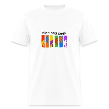 hide and seek - Men's T-Shirt - white - Front - Jose (178cm)