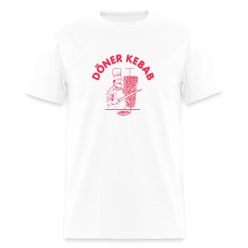 Doner kebab t-shirt, - Men's T-Shirt - white - Front - Jose (178cm)