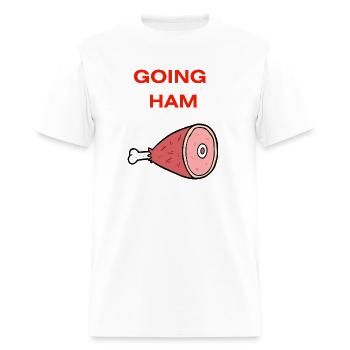 GOING HAM - Men's T-Shirt - white - Front - Jose (178cm)