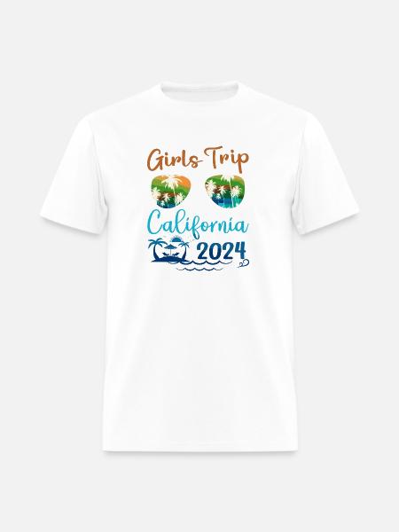 Girls Trip California 2024 Summer Vacation Beach - Men's T-Shirt - white