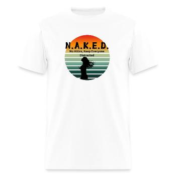 Naked Acronym - Men's T-Shirt - white - Front - Jose (178cm)
