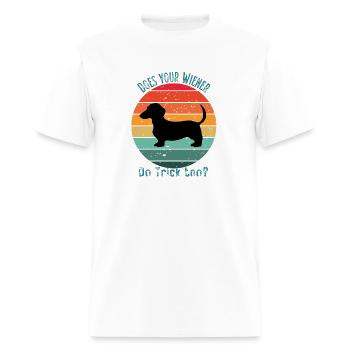 wiener dog - Men's T-Shirt - white - Front - Jose (178cm)