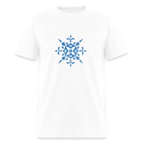 Coastal Christmas Snowflake - Men's T-Shirt