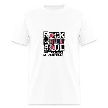 ROCK AND ROLL 2 - Men's T-Shirt - white - Front - Jose (178cm)