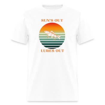 SUNS OUT LURES OUT - Men's T-Shirt - white - Front - Jose (178cm)