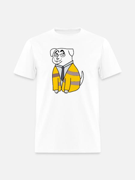 Business Bee in Suit - Men's T-Shirt - white