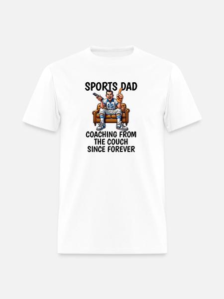 Coach Dad Fathersday design - Men's T-Shirt - white