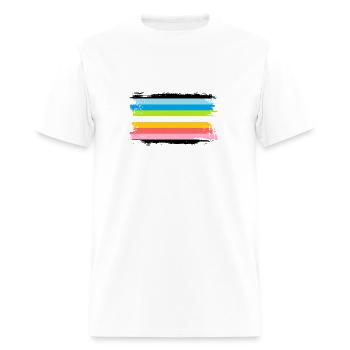Queer Pride Flag - Men's T-Shirt - white - Front - Jose (178cm)