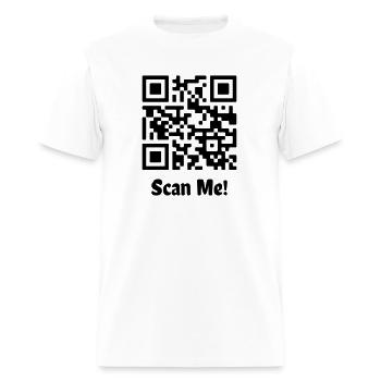 QR Code Says: Will you marry me? - Men's T-Shirt - white - Front - Jose (178cm)