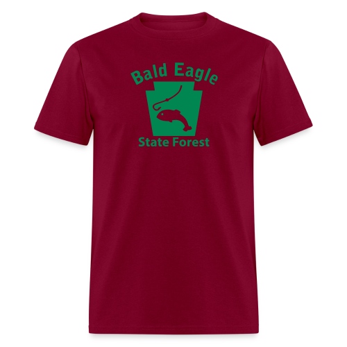 Bald Eagle State Forest Fishing Keystone PA - Men's T-Shirt
