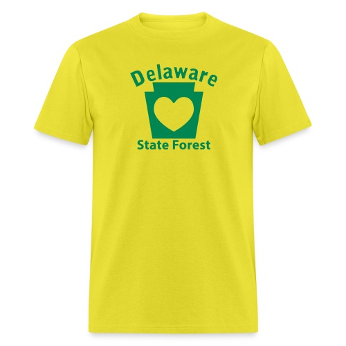 Delaware State Forest Keystone Heart - Men's T-Shirt