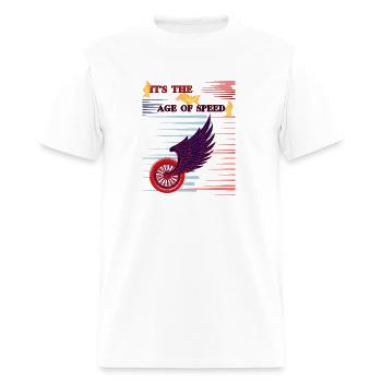 It s the age of speed - Men's T-Shirt - white - Front - Jose (178cm)