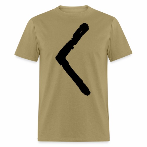 Elder Futhark Rune Kenaz - Letter C & K - Men's T-Shirt