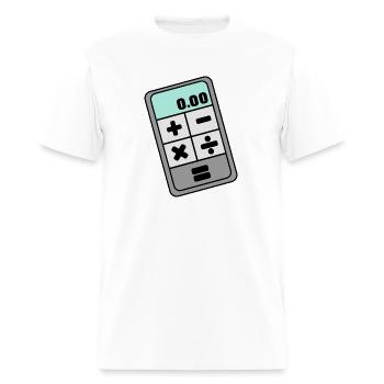 Simpel Calculator - Men's T-Shirt - white - Front - Jose (178cm)