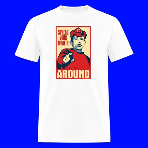 Obama Red Army Soldier: Spread your wealth around - Men's T-Shirt