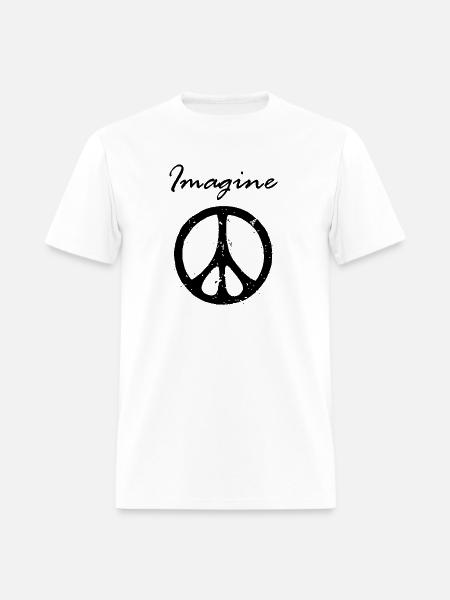 Imagine Peace - Men's T-Shirt - white